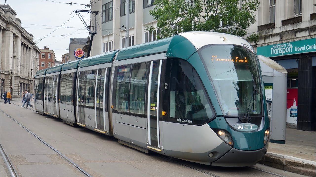 Tram Journey: Nottingham Express Transit 233 Alstom Citadis 302