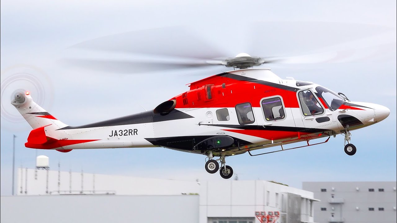 “RARE HELICOPTERS ACTION: AW169, EC135, AS350, AW139 and More at Tokyo Heliport!”