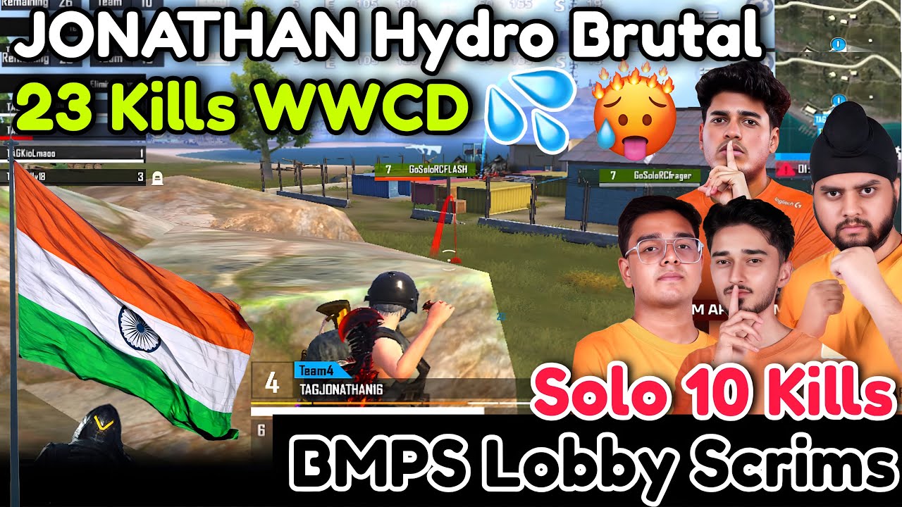 🇮🇳JONATHAN Hydro Brutally Destroy Lobby🔥APEX  24 Kills WWCD 🥶 Hydro Replace Harsh ✅