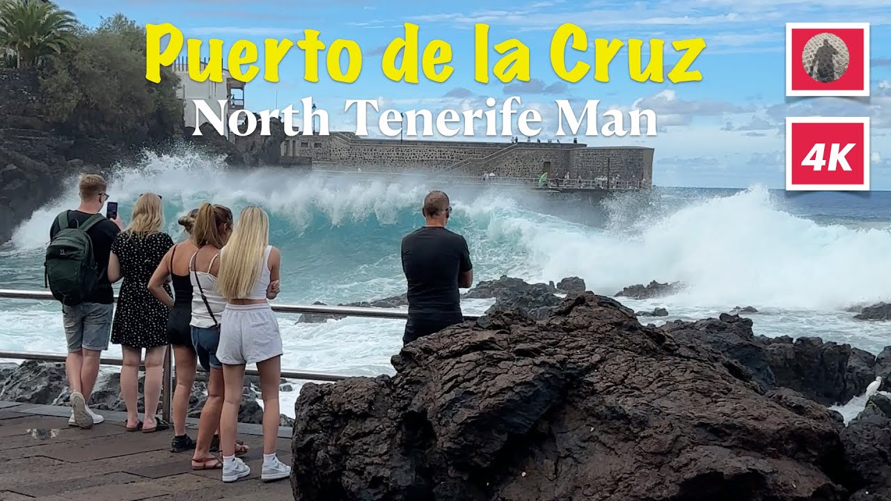 TENERIFE, Puerto de la Cruz giant waves