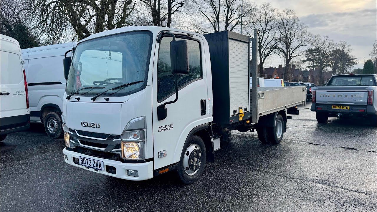2023 (73) ISUZU GRAFTER (T) LWB DROPSIDE - TOOL POD - TOW BAR - 15K MILES - FSH - STVL & AQUILA