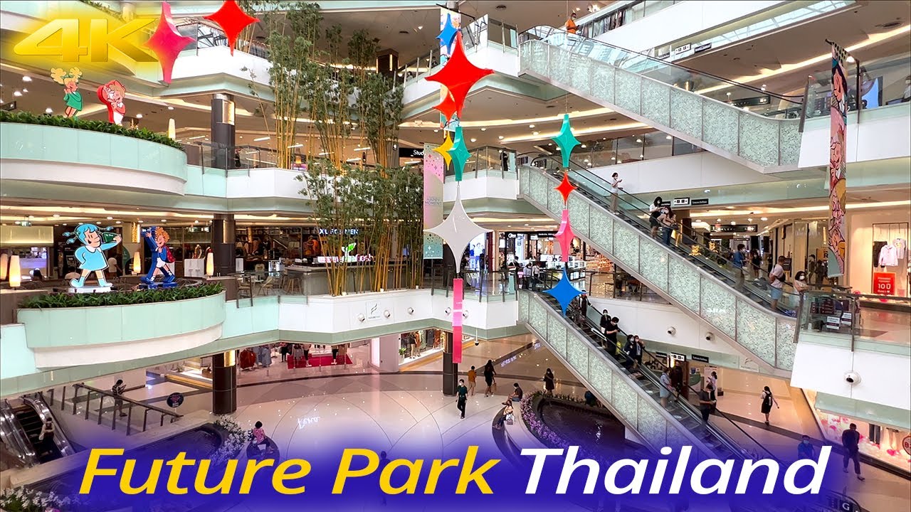 4K HDR 🇹🇭FUTURE PARK Rangsit Walk in Thailand, Bangkok area / ฟิวเจอร์พาร์ค รังสิต
