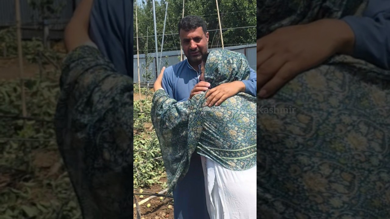 The entire family broke down in tears as they reached their cut-down orchard in Kulgam.