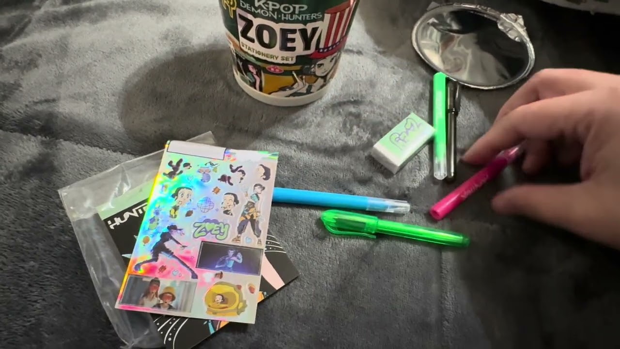 KPop Demon Hunter stationary Walmart haul