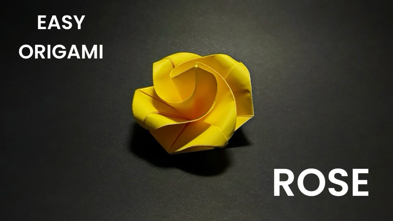 How to Make a Paper Rose Step by Step – Easy Origami Rose Tutorial