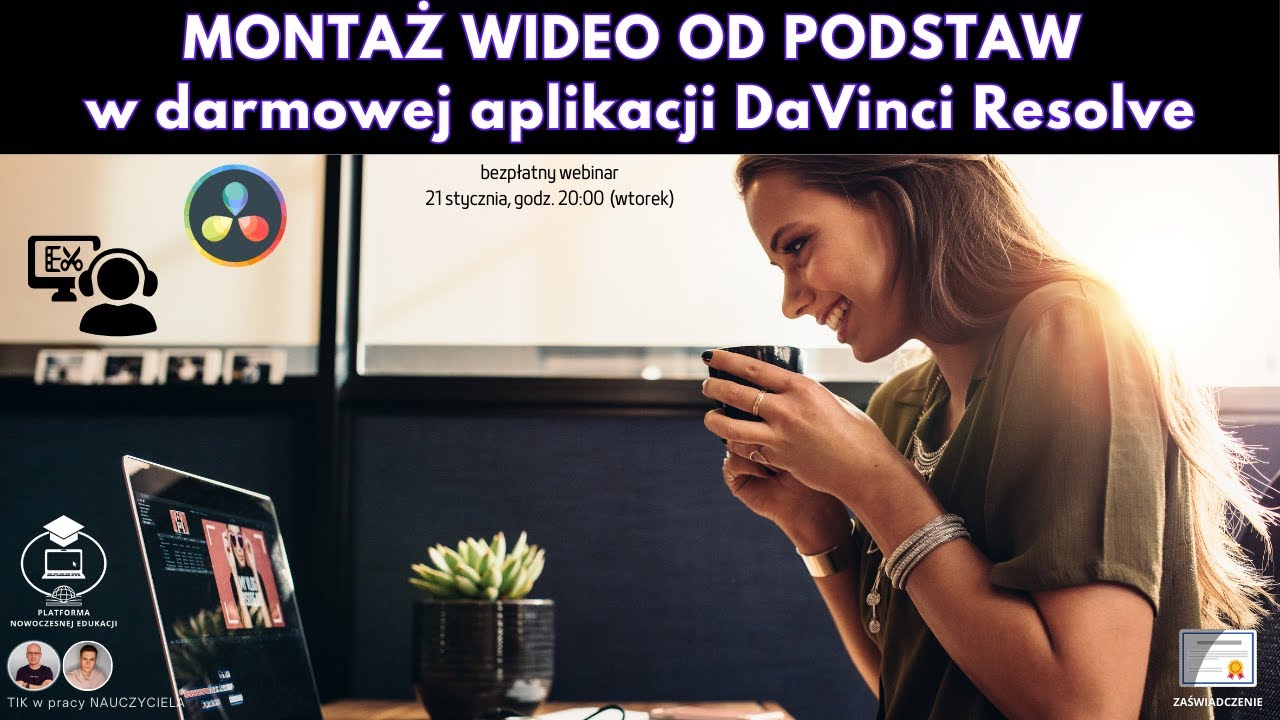 TIK w pracy NAUCZYCIELA #185. Montaż wideo od podstaw w darmowej aplikacji DaVinci Resolve.