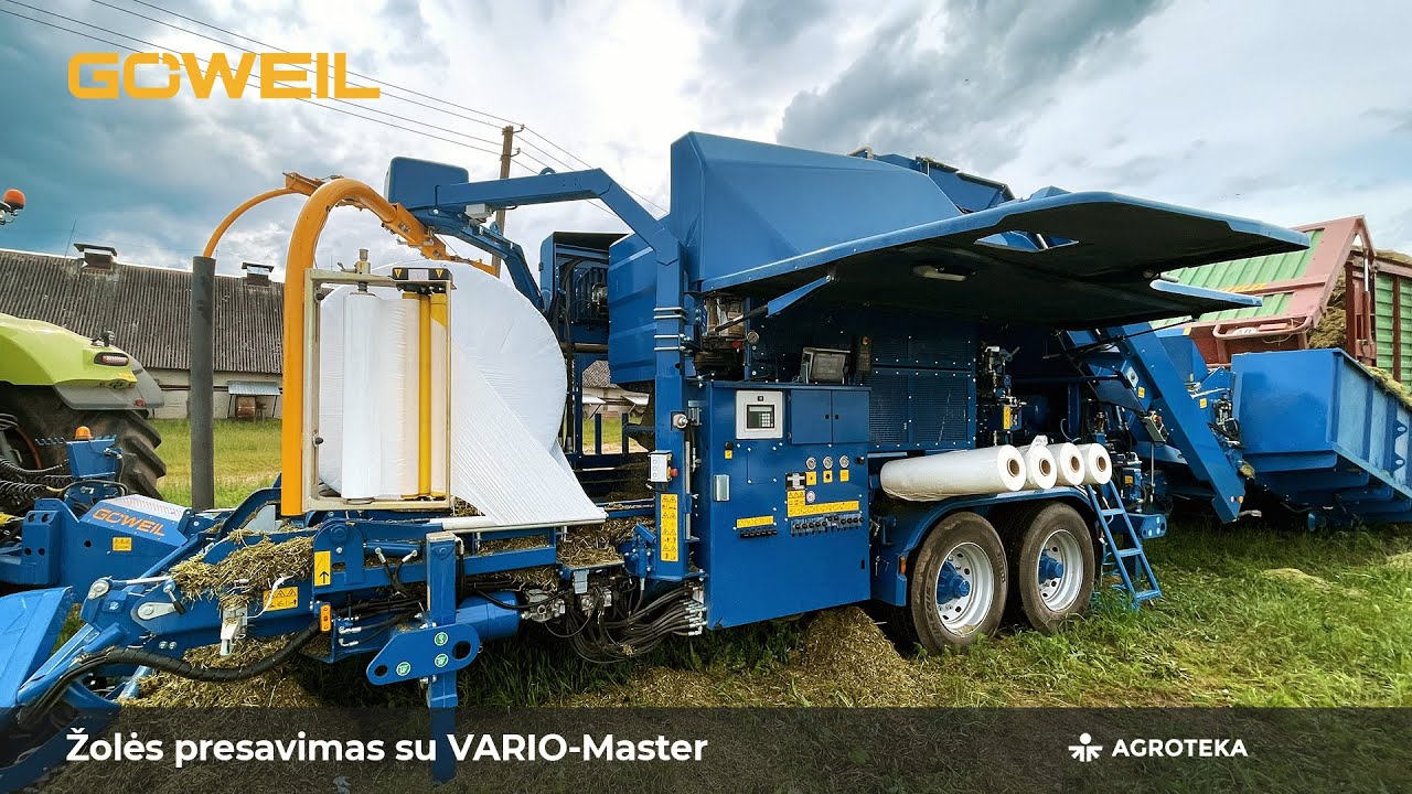 Žolės silosavimas į ritinius | Goweil VARIO-Master | Agroteka