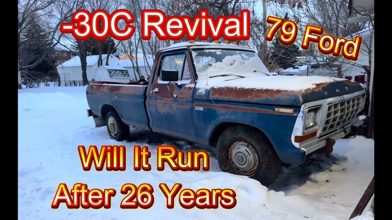 Frozen Revival! 79 F250 Parked for 26 years! -30 Will It Run? 