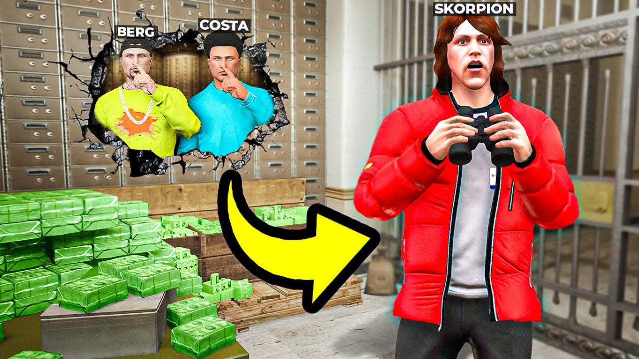 Jogando ESCONDE-ESCONDE no BANCO do GTA 5!!