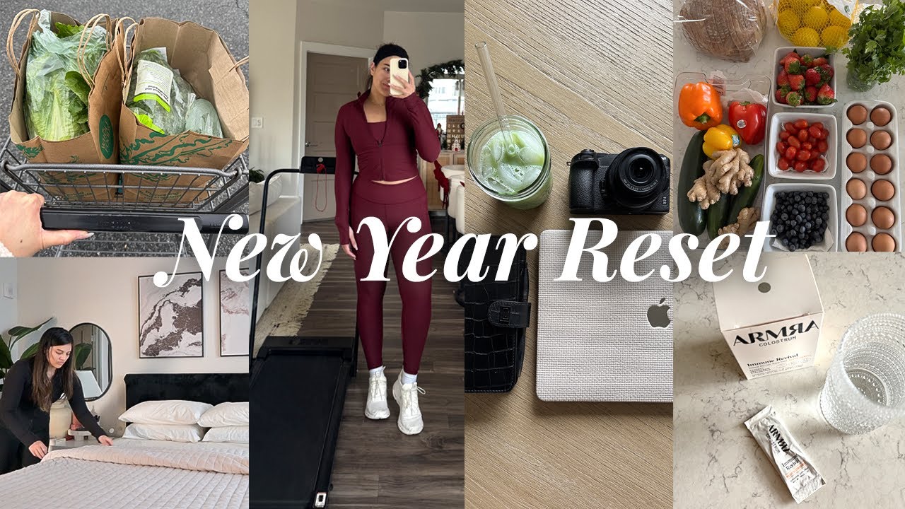 NEW YEAR RESET: 2025 goals, healthy routines, cleaning and decluttering, vision board