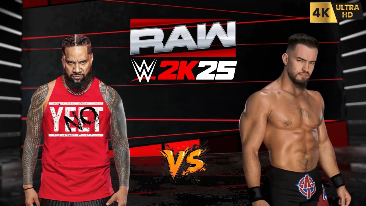 WWE 2K25 - Jimmy Uso vs. Austin Theory || WWE RAW || PC™ Gameplay [4K60]