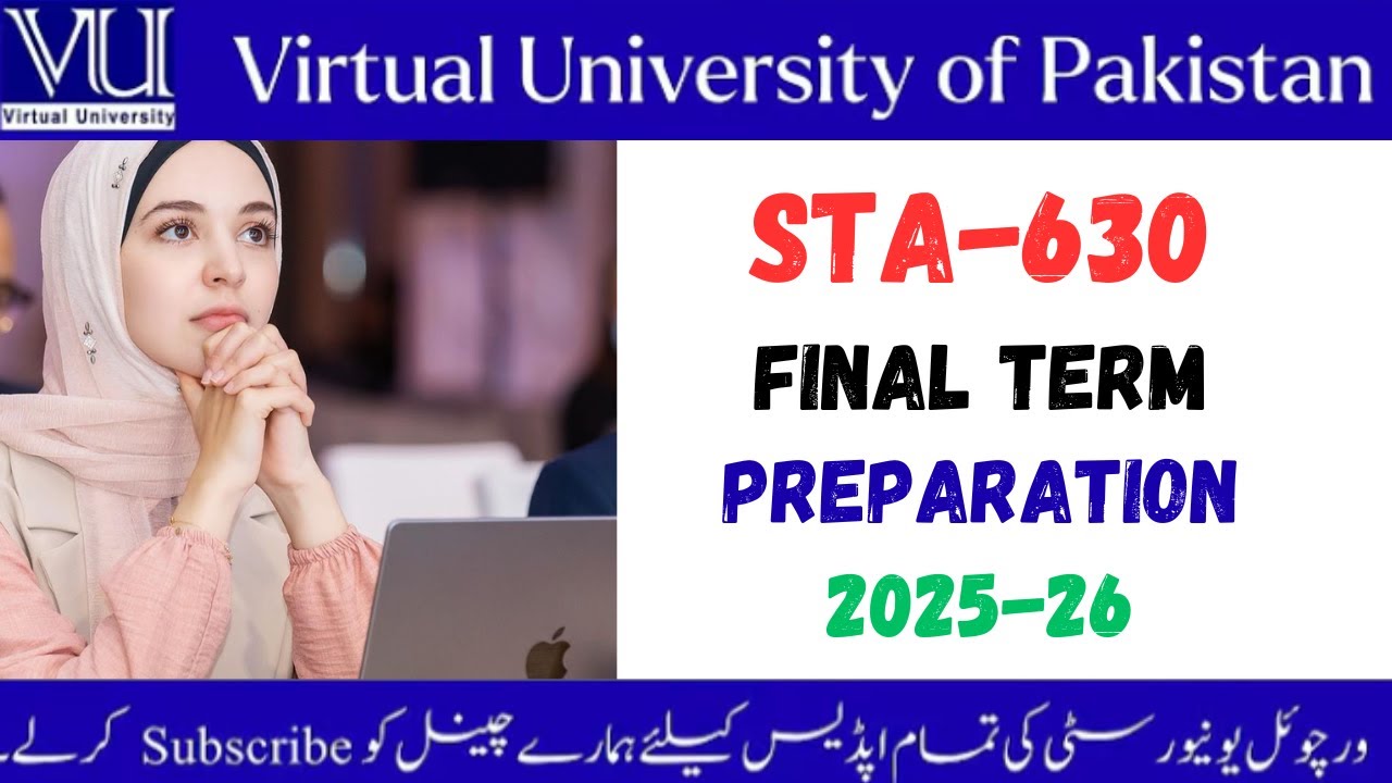STA 630 FinalTerm Preparation 2025