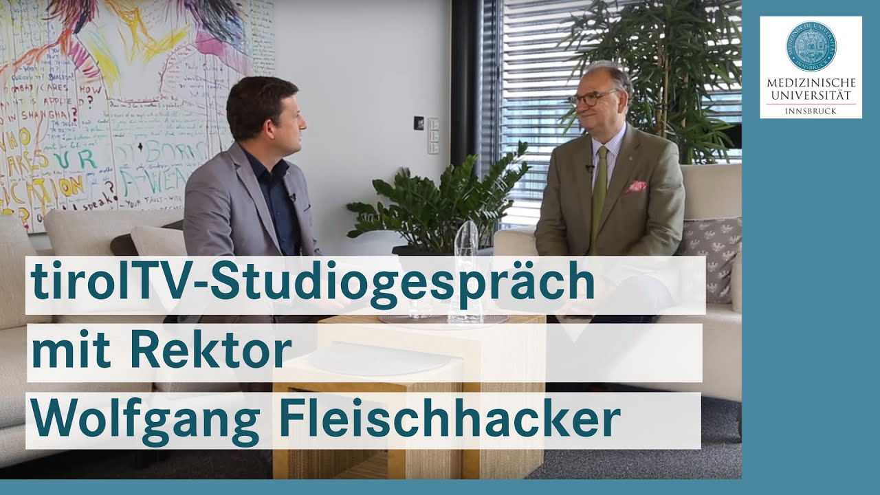 tirolTV-Studiogespräch mit Rektor Wolfgang Fleischhacker
