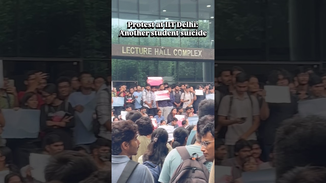 🚨 Recurring suicides in IITs spark outrage ⚠️ #iitdelhi #iit #suicides #college #educationsystem