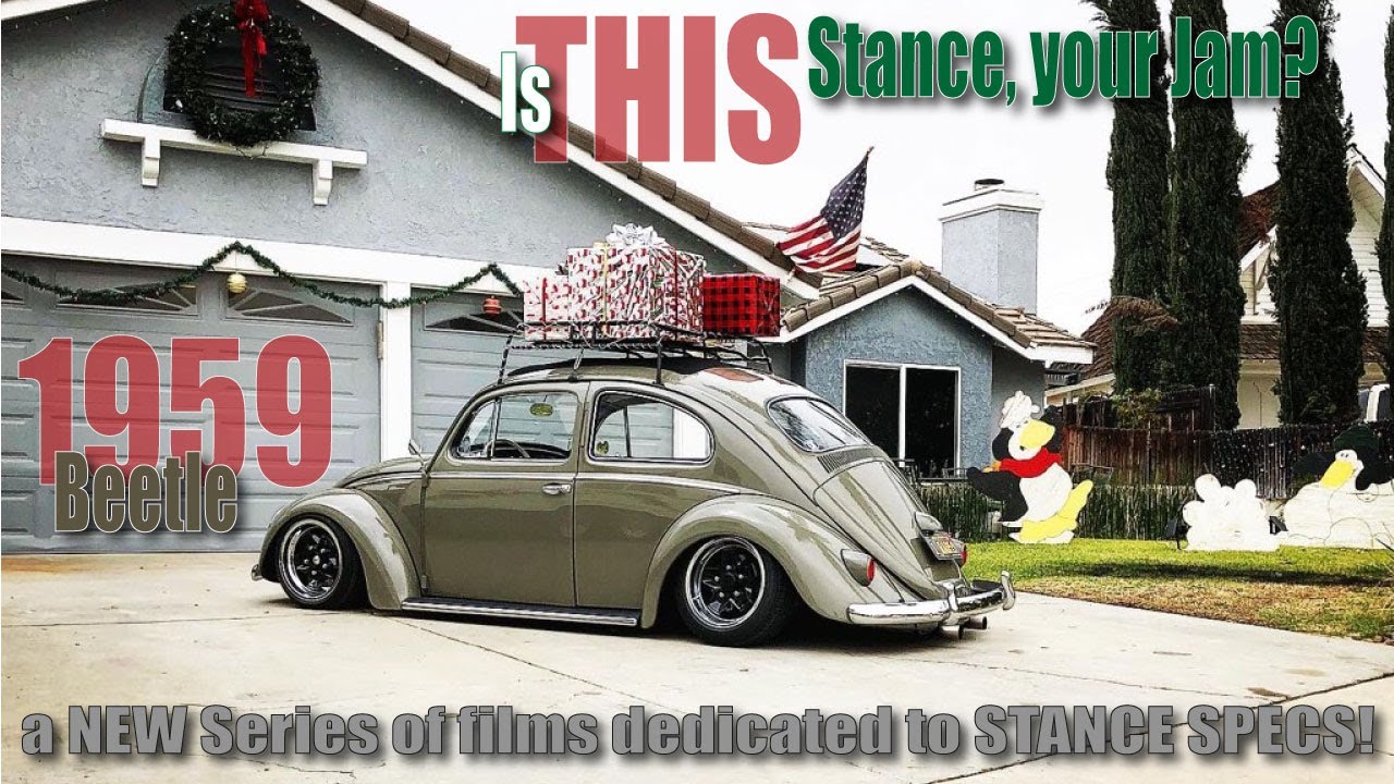 Stanced Classic Volkswagen - 1959 Beetle - Is THIS your Jam? Suspension/Wheels Specs