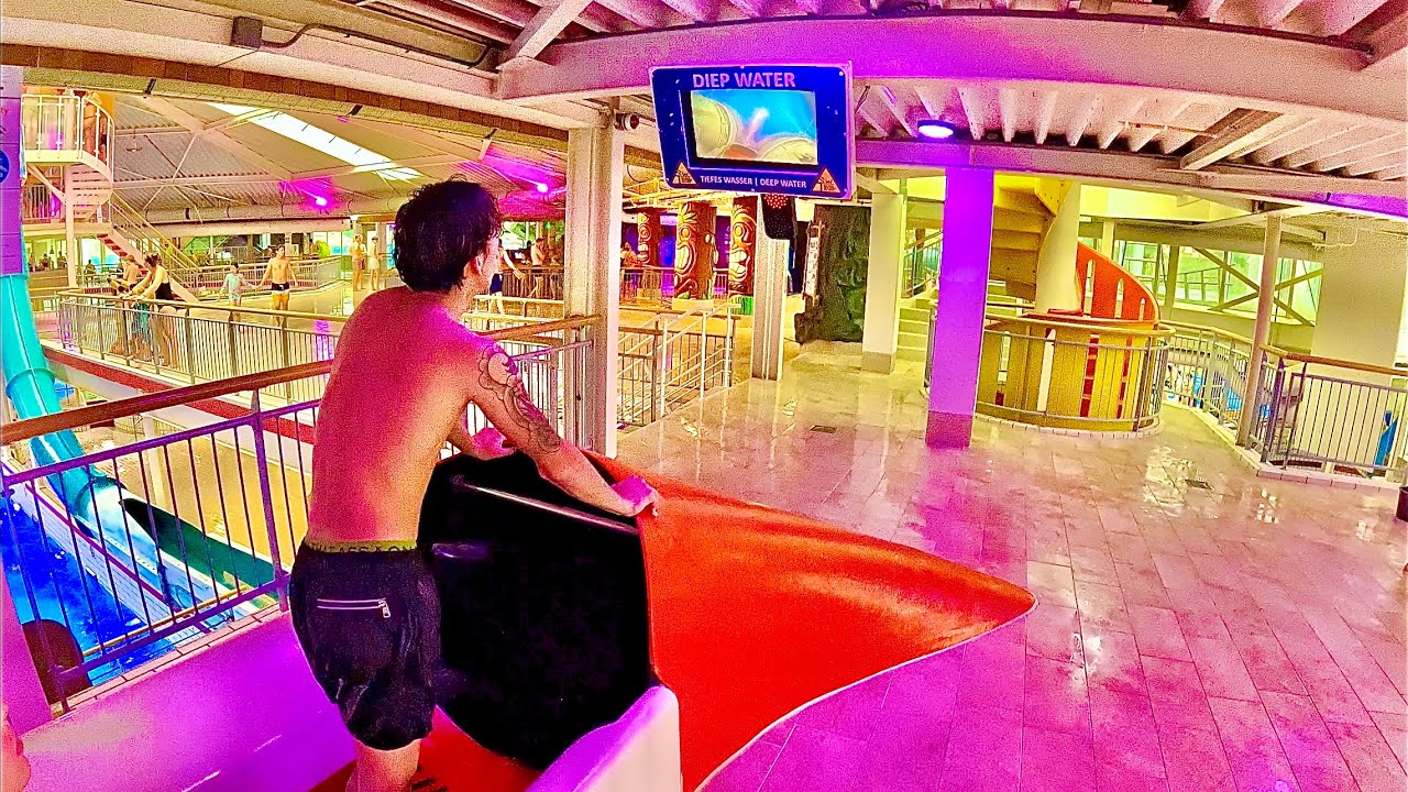 Cannon Ball Water Slide at Tikibad Duinrell