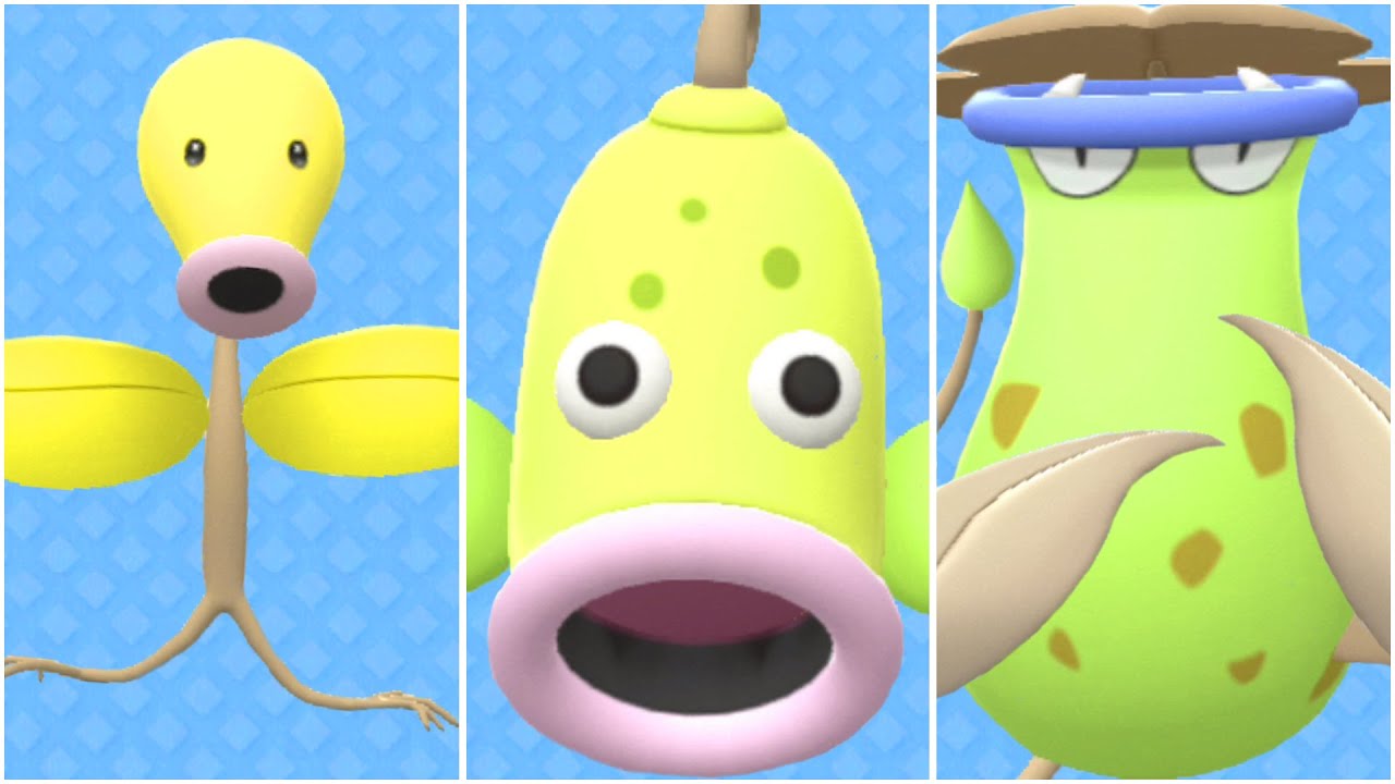 FULL BELLSPROUT EVOLUTION TEAM! Shiny Bellsprout, Shiny Weepinbell, Shiny Victreebel