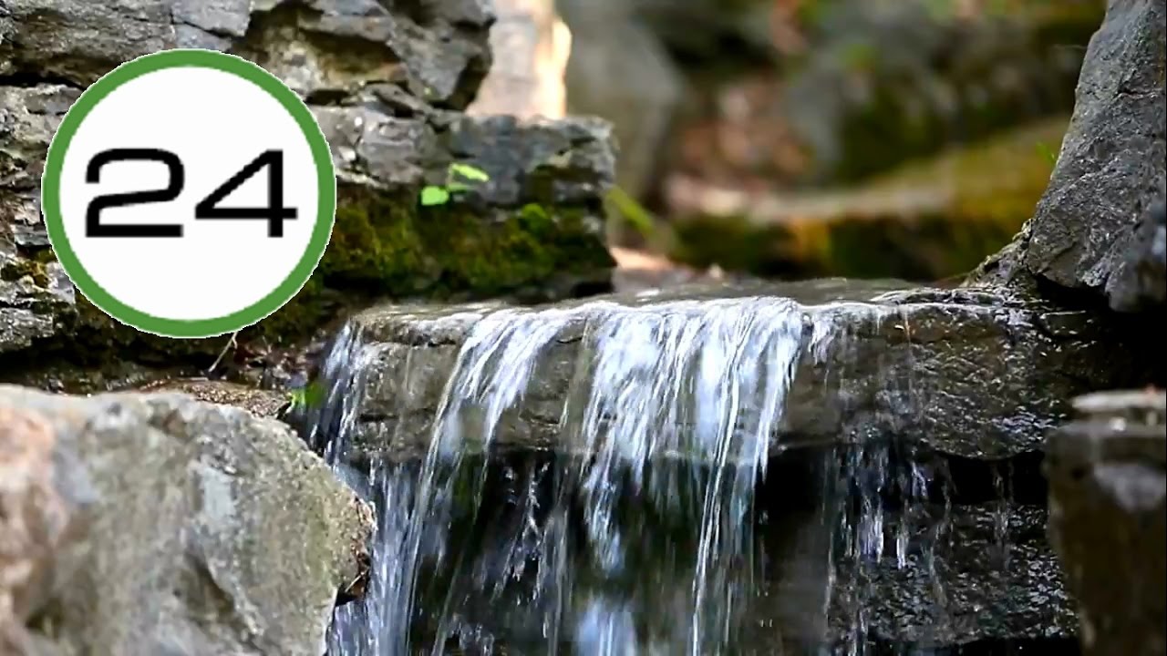 SONIDO de AGUA💧💦 Fluyendo Corriendo y Cayendo para Relajarse, Meditar, Estudiar, Trabajar y Dormir