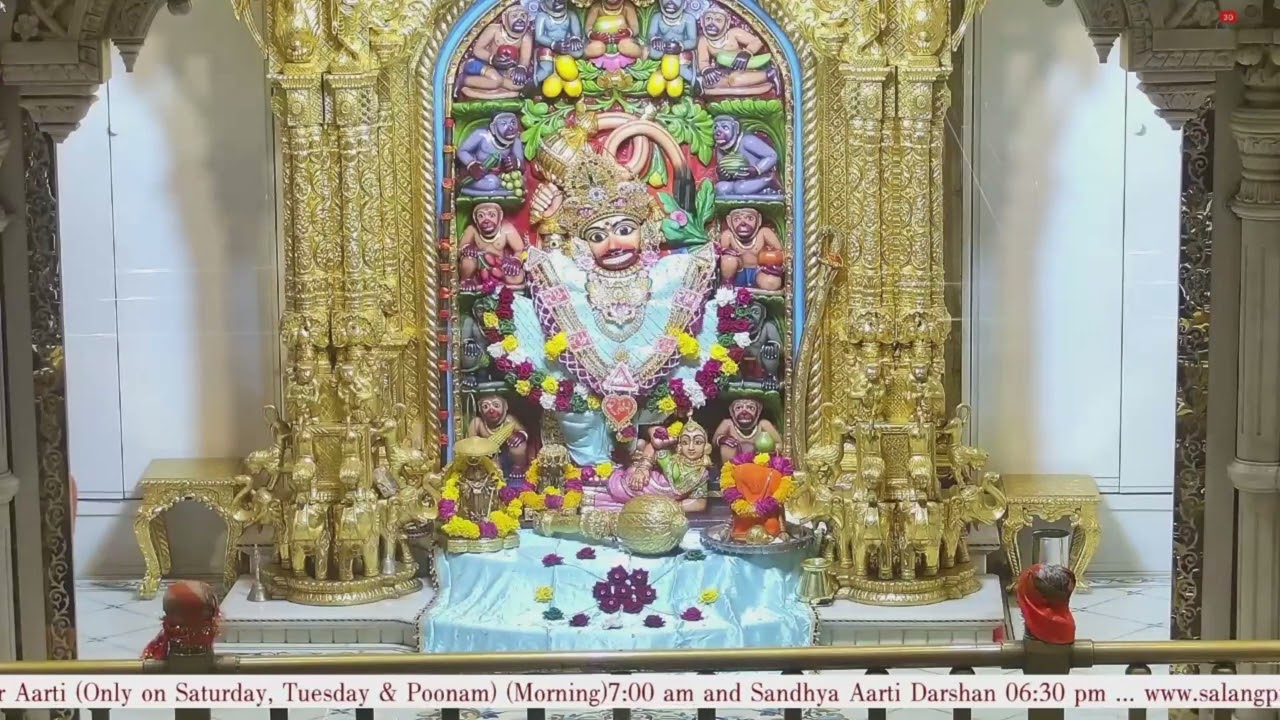 Shangar Aarti Darshan Salangpur Date 06 05 2025