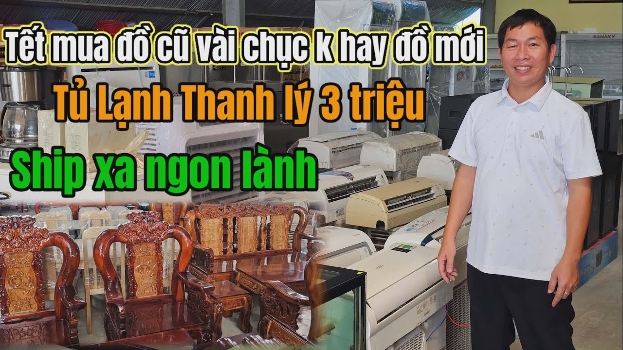 Đồ cũ Giá rẻ! Tủ lạnh 2 triệu, máy lạnh 3tr5, Tủ lạnh, Tủ Đông cả kho! bàn ghế vài từ 50k 1 cái