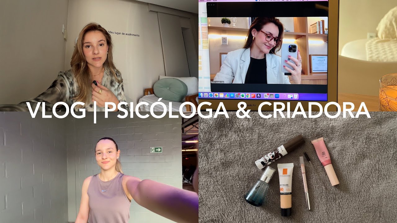 Vlog de rotina | o que tem acontecido nos meus dias como psicóloga criadora de conteúdo