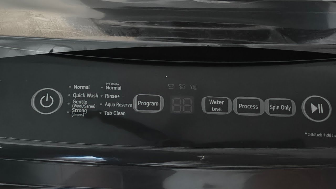 LG Washing machine fool Demo video #T80VBM