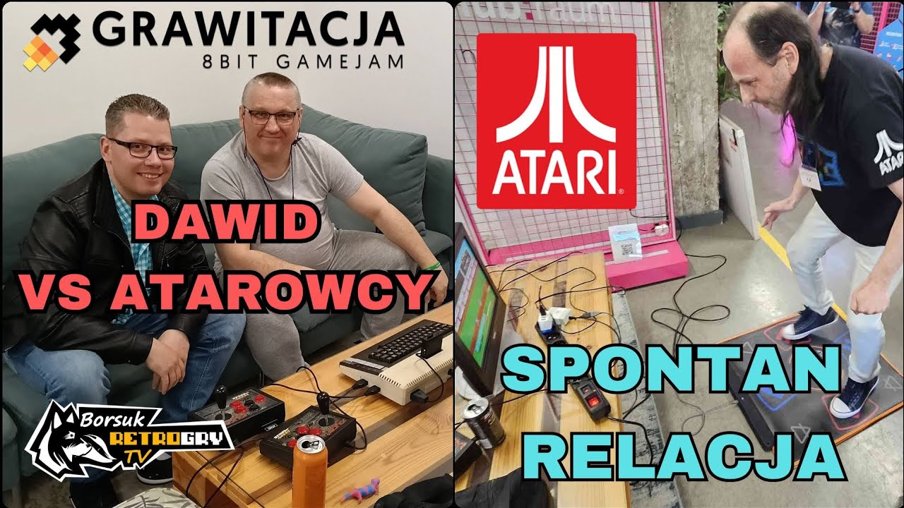 Dawid kontra Atarowcy + GRAWITACJA 2025 - Spontaniczna Relacja z Ręki (Surówka) #retrogames, #Atari