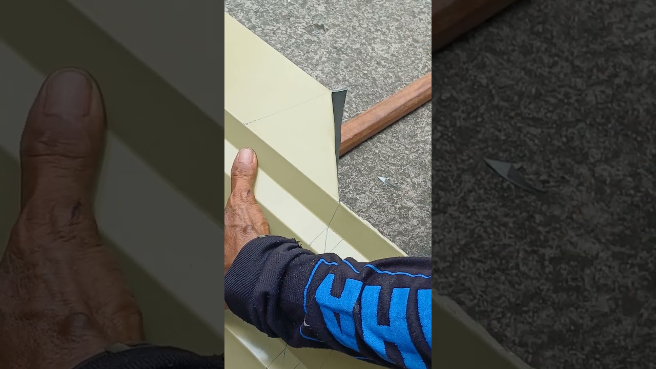 Paano manganto ng 45° Box Gutter na Naka slanting mga idol Beige Color