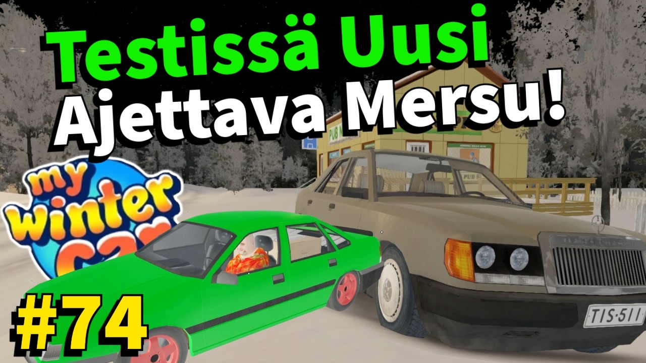 TESTISSÄ UUSI AJETTAVA MERSU! (modi) #74 | My Winter Car