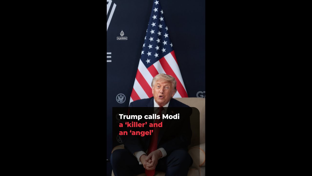 Trump calls Modi a &lsquo;killer&rsquo; and an &lsquo;angel&rsquo; | #ajshorts