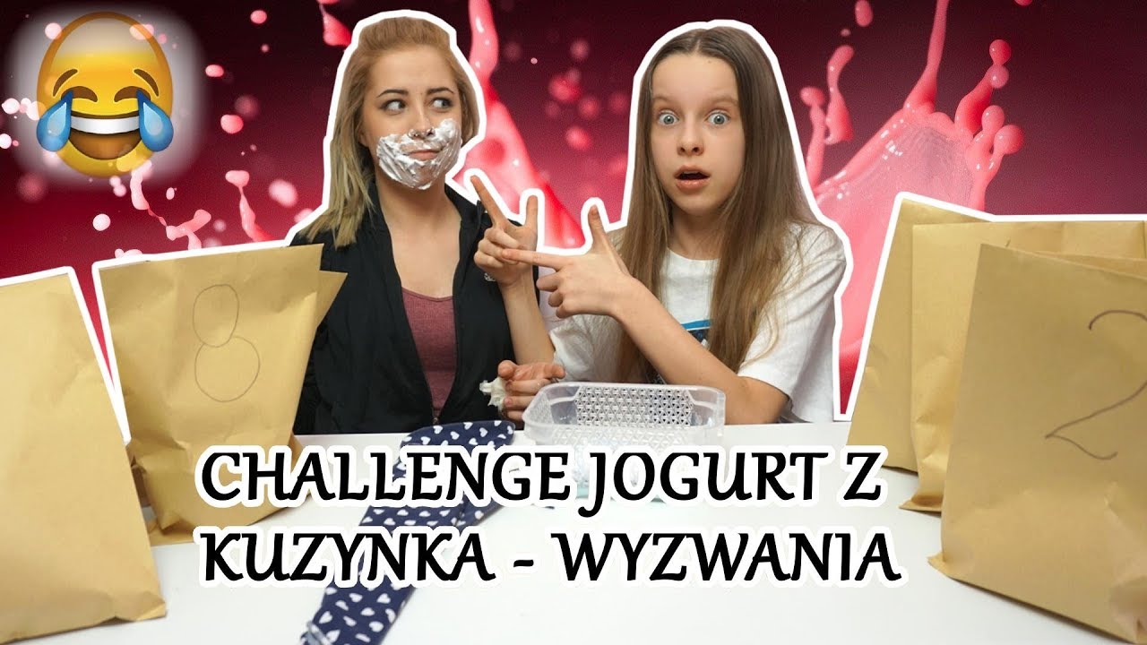 JOGURT CHALLENGE Z KUZYNKĄ 😱 WYZWANIA | Amelie