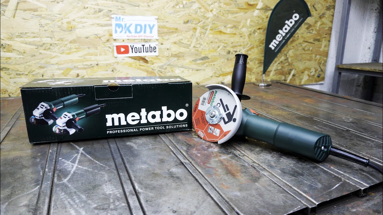 Metabo-Allee 1 D-72622 / Unboxing and Testing Angle Grinder Metabo 750W - 125