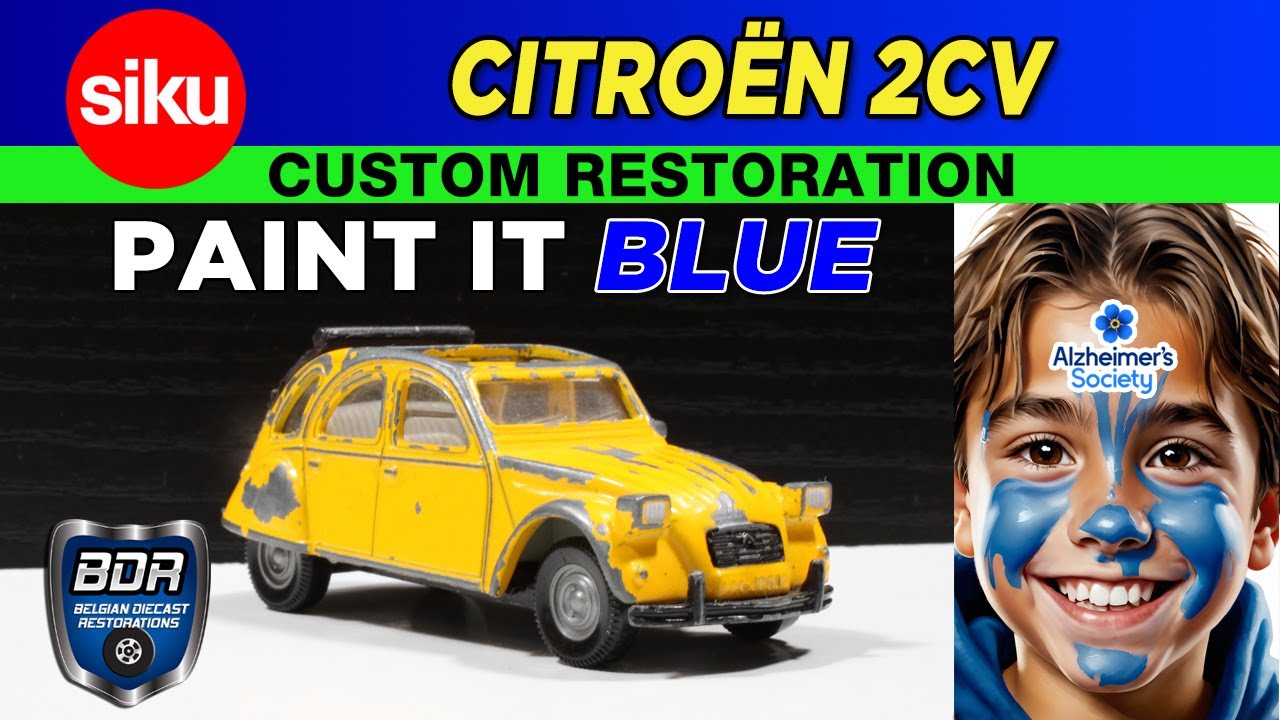 Paint it Blue! - Siku n&deg;1032 Citro&euml;n 2CV Custom Diecast Restoration