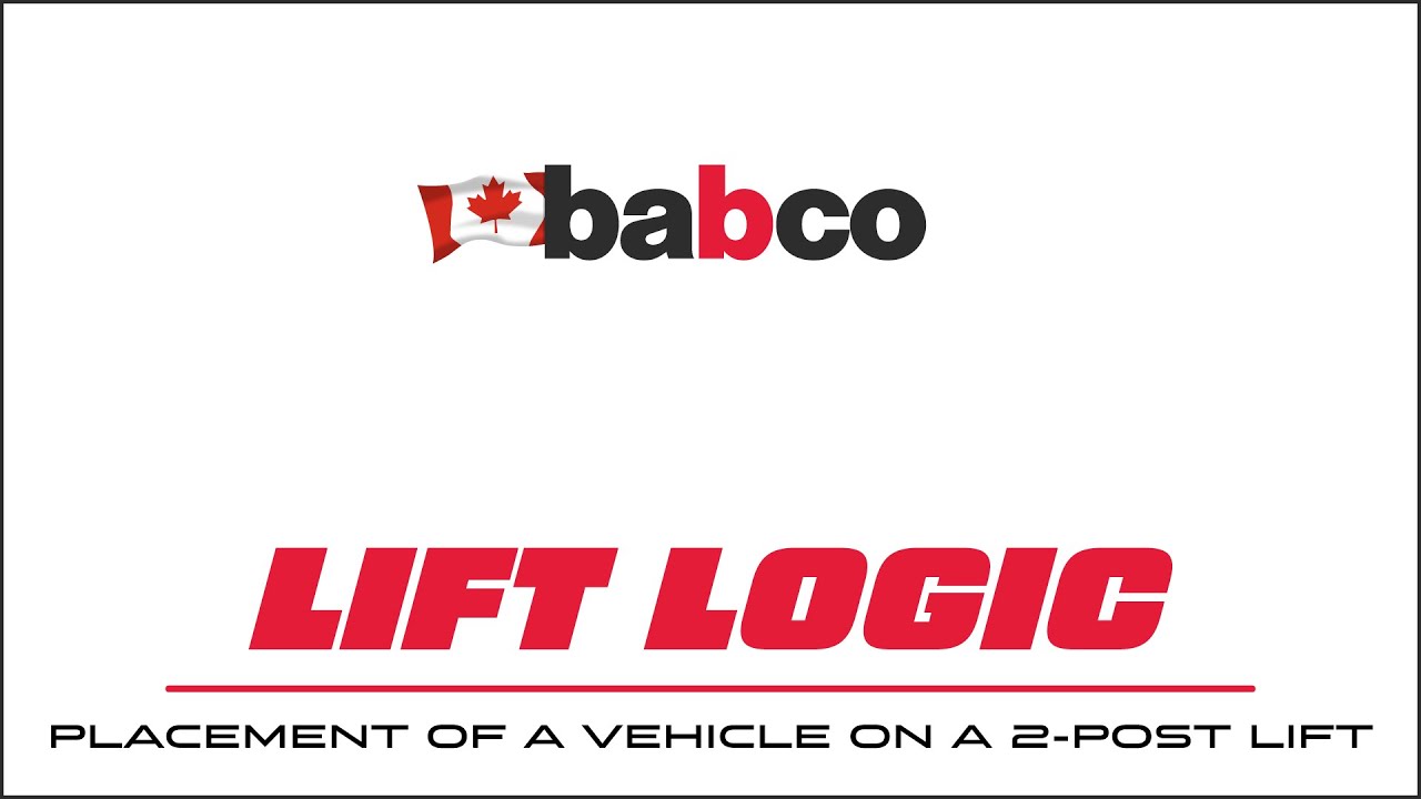 Lift Logic #3   Placement of a Vehicle on a 2 Post Lift