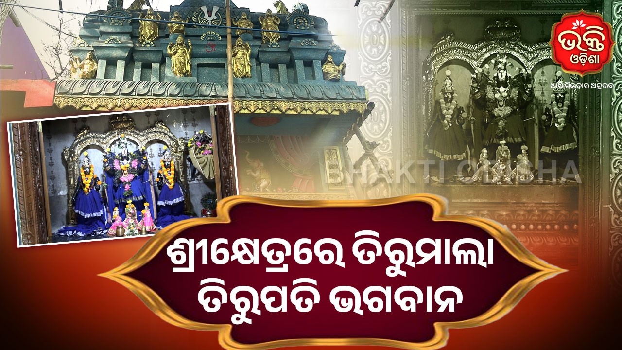 ଶ୍ରୀକ୍ଷେତ୍ରରେ ତିରୁମାଲା ତିରୁପତି ଭଗବାନ | Bhakti Odisha