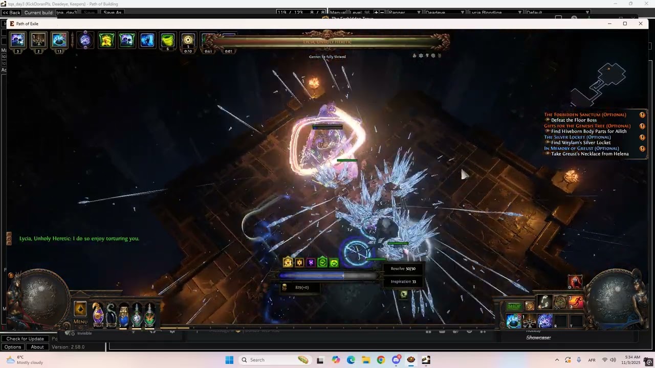 (3.27) Icicle Mine of Fanning Deadeye - Lycia 50% more life