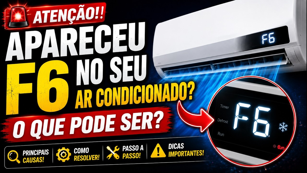 #apareceu f6 no meu ar condicionado oque pode ser