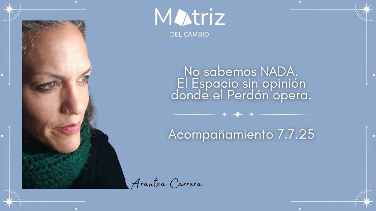 NO SABEMOS NADA. El Espacio sin opinión donde el Perdón opera.