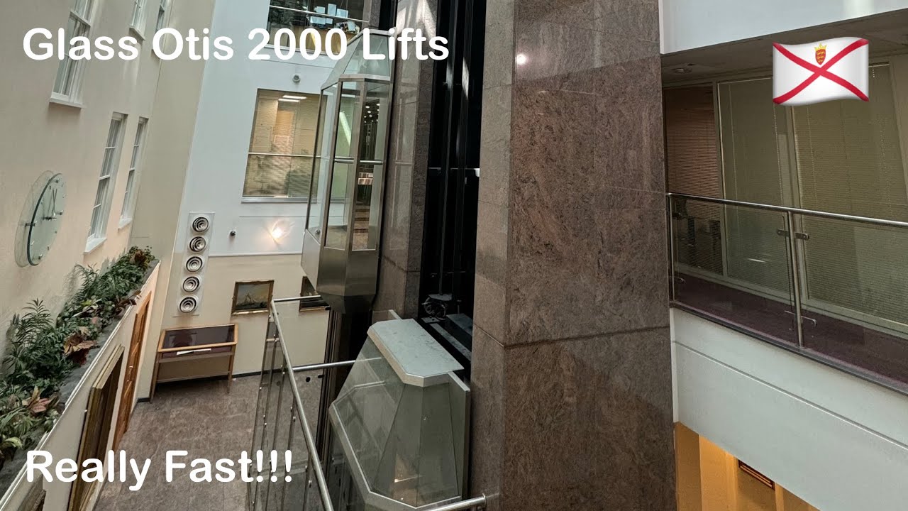 Glass Otis 2000 Lifts - Morier House In St Helier, Jersey
