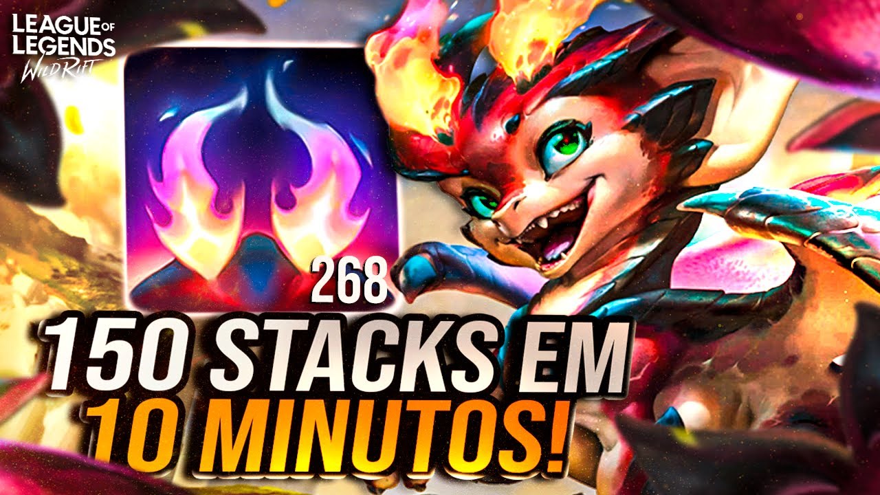 O SEGREDO PRA STACKAR MAIS RÁPIDO DE SMOLDER! | LoL Wild Rift