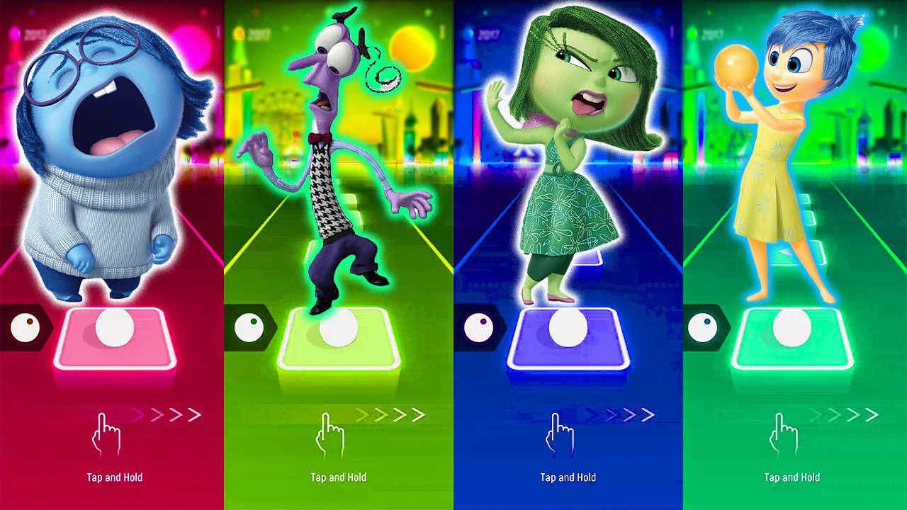 Inside Out 2 Sadness vs Fear vs Disgust vs Joy Tiles Hop Coffin Dance