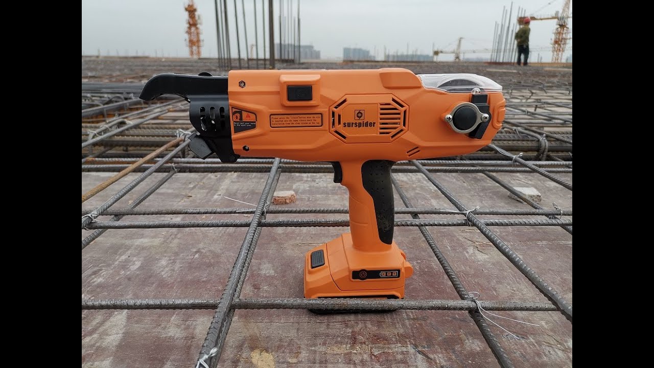 SurSpider rebar tier using for  precast concrete,rebar tying tool machine,rebar cutting and bending