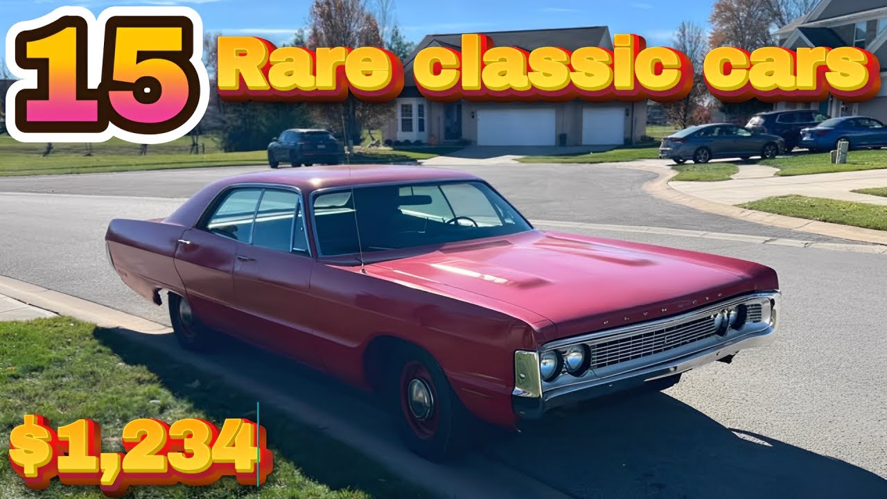 Sweet Hotties: 15 Classic Cars for Sale Under $6,500! Check These Out!