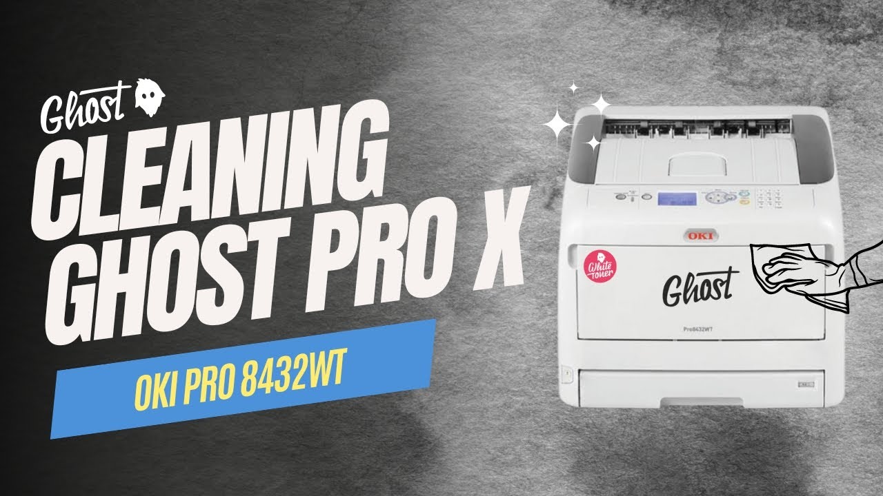 How to clean the Ghost Pro X (Oki Pro 8432wt) White Toner Transfer Printer 🧼