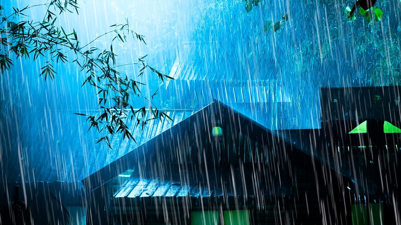 Soothing Night Rain on Tin Roof 🌧️ Gentle Thunder for Relaxation & Better Sleep