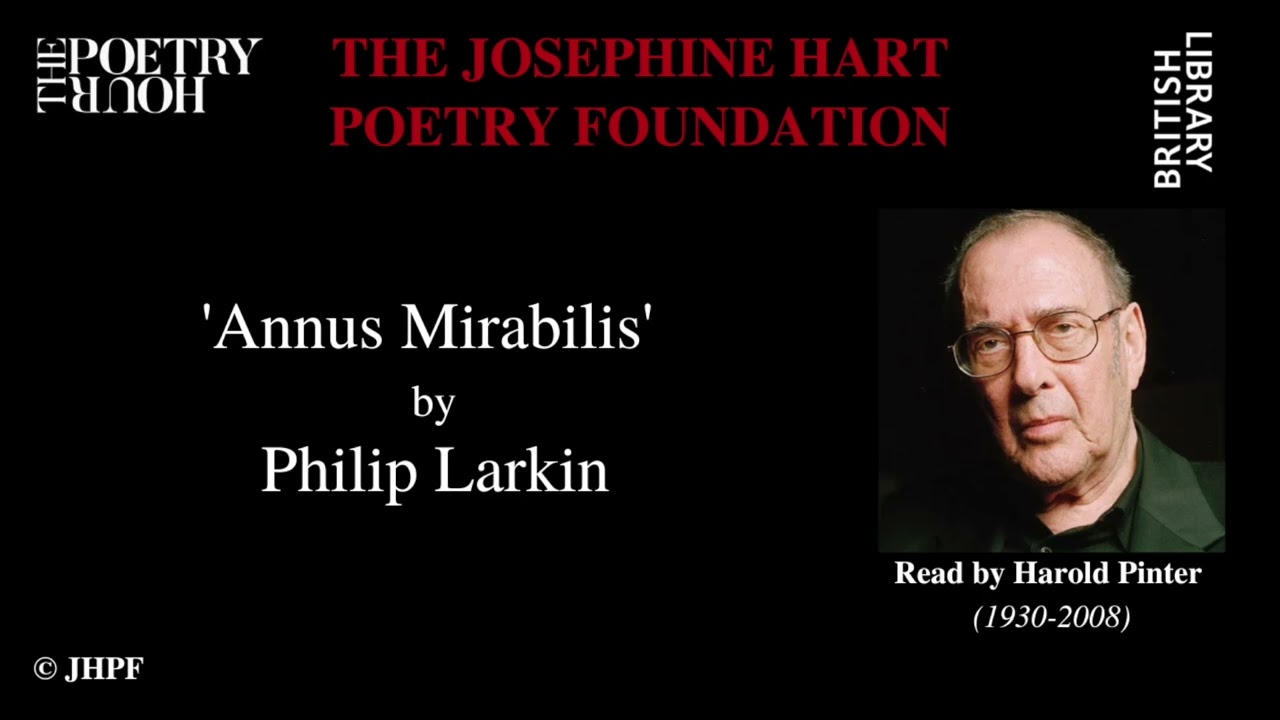 Philip Larkin: 'Annus Mirabilis' read by Harold Pinter