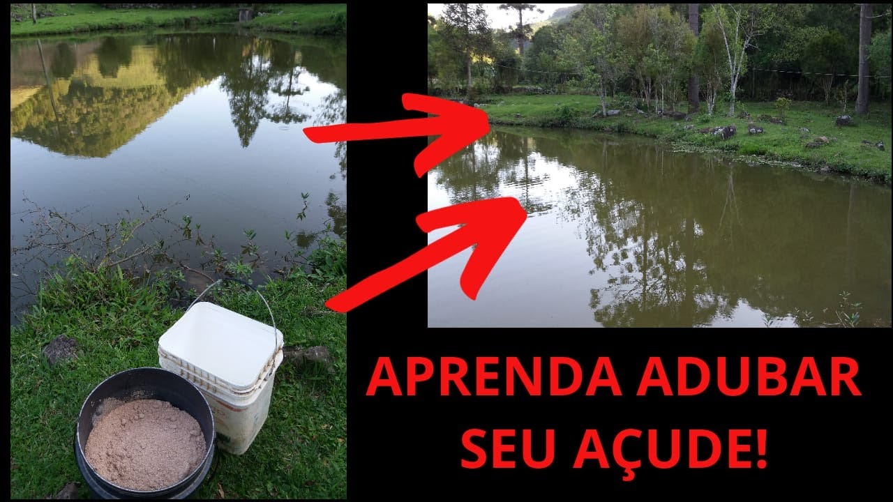 Como fazer a adubação do açude./ Camping dos Vales .