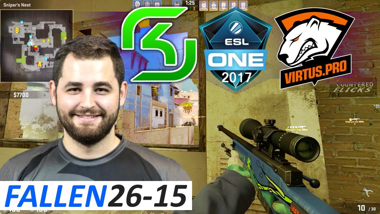 FalleN 26-15 POV / SK vs Virtus Pro / ESL One Cologne 2017