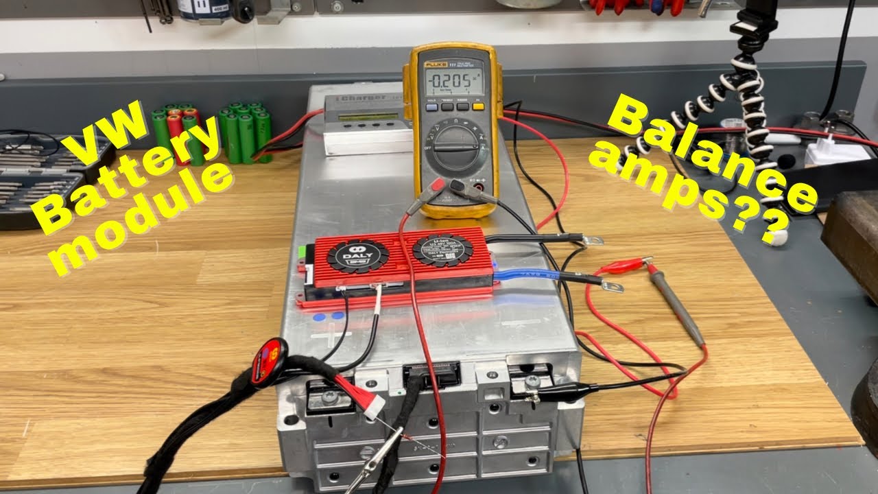 Testing the VW id3 battery module balance port, important to know before you buy any BMS to it.