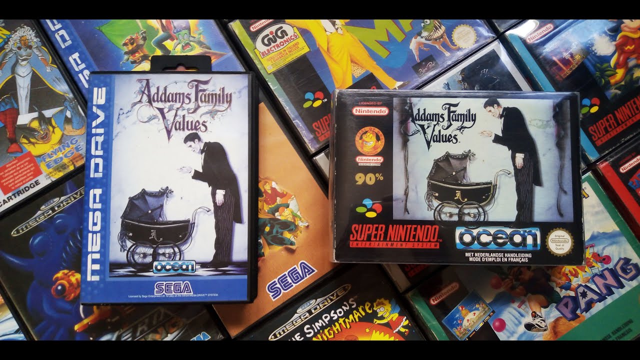 💢 Versus 💢 Addams Family Values 🕸️ Super Nintendo 🆚 Megadrive